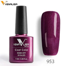 Load image into Gallery viewer, 7.5ml VENALISA Nail Gel Polish High Quality Nail Art Salon 60 Colors Soak off UV LED Nail Gel Varnish Camouflage Color Lacquer
