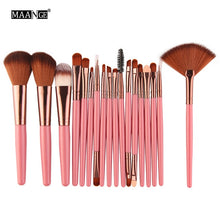 Load image into Gallery viewer, MAANGE 6/15/18Pcs Makeup Brushes Tool Set Cosmetic Powder Eye Shadow Foundation Blush Blending Beauty Make Up Brush Maquiagem
