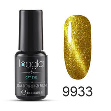 Load image into Gallery viewer, Inagla 3D Magnetic Nail Polish 8ml Cat Eye Nail Varnish Magnet Nail Lacquer Base Coat Top Coat Needed
