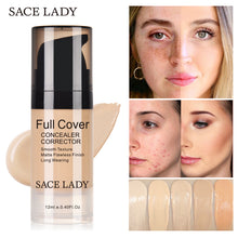 Load image into Gallery viewer, SACE LADY Face Concealer Cream Full Cover Makeup Liquid Facial Corrector Waterproof Base Make Up for Eye Dark Circles Cosmetic
