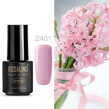 Load image into Gallery viewer, ROSALIND Nail Gel Polish 7ML Hybrid Nail Art Semi Permanent gel varnishes Soak Off Top White Gel Lacquer
