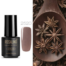 Load image into Gallery viewer, ROSALIND Nail Gel Polish 7ML Hybrid Nail Art Semi Permanent gel varnishes Soak Off Top White Gel Lacquer
