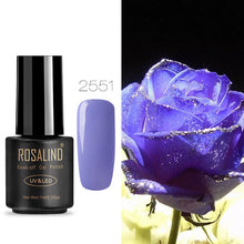 Load image into Gallery viewer, ROSALIND Nail Gel Polish 7ML Hybrid Nail Art Semi Permanent gel varnishes Soak Off Top White Gel Lacquer
