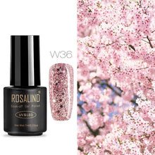 Load image into Gallery viewer, ROSALIND Nail Gel Polish 7ML Hybrid Nail Art Semi Permanent gel varnishes Soak Off Top White Gel Lacquer
