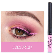 Load image into Gallery viewer, HANDAIYAN 12 Colors Waterproof Liquid Eyeliner Makeup Black White Pink Color Glitter Eye Liner maquiagem China Makeup TSLM2
