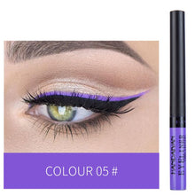 Load image into Gallery viewer, HANDAIYAN 12 Colors Waterproof Liquid Eyeliner Makeup Black White Pink Color Glitter Eye Liner maquiagem China Makeup TSLM2
