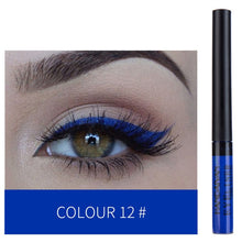 Load image into Gallery viewer, HANDAIYAN 12 Colors Waterproof Liquid Eyeliner Makeup Black White Pink Color Glitter Eye Liner maquiagem China Makeup TSLM2
