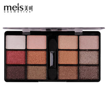 Load image into Gallery viewer, MEIS New Arrival Charming Eyeshadow 12 Color Eye shadow Palette Make up Palette Shimmer Pigmented EyeShadow Powder Fashion Color
