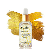 Load image into Gallery viewer, Yoxier Makeup Base Moisturizing Essence 24k Gold Elixir Oil Control Professional Matte Serum Series Brand Foundation Primer 1pcs
