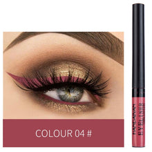 Load image into Gallery viewer, HANDAIYAN Colorful Matte Eyeliner Liquid Waterproof White Blue Black Tint Eyes Makeup Long Lasting Liquid Eye Liner Cosmetics
