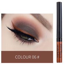 Load image into Gallery viewer, HANDAIYAN Colorful Matte Eyeliner Liquid Waterproof White Blue Black Tint Eyes Makeup Long Lasting Liquid Eye Liner Cosmetics
