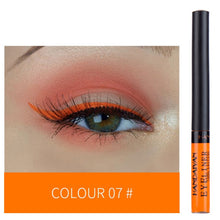 Load image into Gallery viewer, HANDAIYAN Colorful Matte Eyeliner Liquid Waterproof White Blue Black Tint Eyes Makeup Long Lasting Liquid Eye Liner Cosmetics
