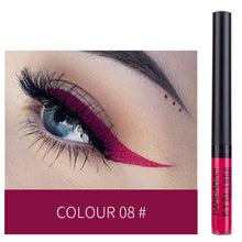 Load image into Gallery viewer, HANDAIYAN Colorful Matte Eyeliner Liquid Waterproof White Blue Black Tint Eyes Makeup Long Lasting Liquid Eye Liner Cosmetics
