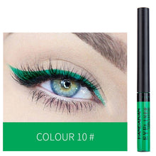 Load image into Gallery viewer, HANDAIYAN Colorful Matte Eyeliner Liquid Waterproof White Blue Black Tint Eyes Makeup Long Lasting Liquid Eye Liner Cosmetics
