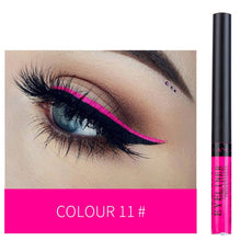 Load image into Gallery viewer, HANDAIYAN Colorful Matte Eyeliner Liquid Waterproof White Blue Black Tint Eyes Makeup Long Lasting Liquid Eye Liner Cosmetics
