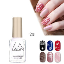 Load image into Gallery viewer, 12 Color Optional Stamping Nail Lacquer Spray Varnish Stamp Polish Nail Polish &amp; Stamp Polish Nail Art TSLM1

