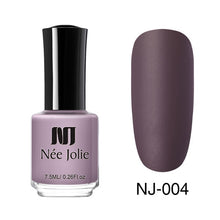 Load image into Gallery viewer, NEE JOLIE Matte Effetc Nail Polish Black Pure Nail Color Pink Nail Art Oily Polish Varnish Manicure Nail Art Lacquer Varnish
