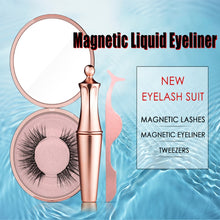 Load image into Gallery viewer, Waterproof EyeLiner Liquid Magnetic Eyeliner Quick dry Eye liner Set Easy To Wear Makeup Cosmetic Rose Gold bottle Eye Liner

