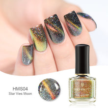 Load image into Gallery viewer, BORN PRETTY 3D Magnetic Glitter Nail Polish 6ml Holographic Chameleon Cat Eye Nail Varnish Nail Lacquer Black Base Needed
