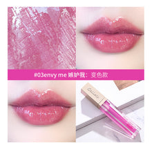 Load image into Gallery viewer, Shimmer Moisturizer Lip Gloss Temperature Change Color Liquid Lipstick Lips Plumper Oil Long Lasting Makeup Lipgloss
