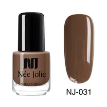 Load image into Gallery viewer, NEE JOLIE Nail Polish Fast Dry Nail Art Polish Varnich Gray  Coffee Series Glitter DIY Nails Lacquer  3.5ml
