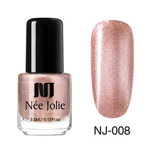 Load image into Gallery viewer, NEE JOLIE Nail Polish Fast Dry Nail Art Polish Varnich Gray  Coffee Series Glitter DIY Nails Lacquer  3.5ml
