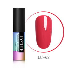 Load image into Gallery viewer, LILYCUTE  Series Nail Polish 5ml Purple Red Black Gray Soak Off UV Gel Polish Glue Lacquer Manicure Nail Art Varnish Tool
