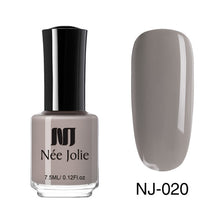 Load image into Gallery viewer, NEE JOLIE Nail Polish  Coffee Gray Red Series Nail Varnich Pure Nail Color Nail Art Polish Lacquer Decoration 7.5ml 3.5ml
