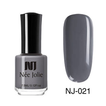 Load image into Gallery viewer, NEE JOLIE Nail Polish  Coffee Gray Red Series Nail Varnich Pure Nail Color Nail Art Polish Lacquer Decoration 7.5ml 3.5ml
